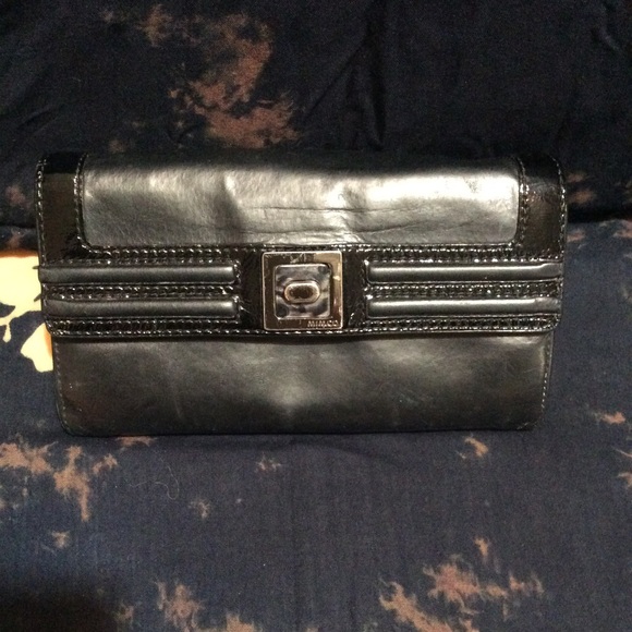 Mimco Black Leather Wallet - Picture 5 of 5